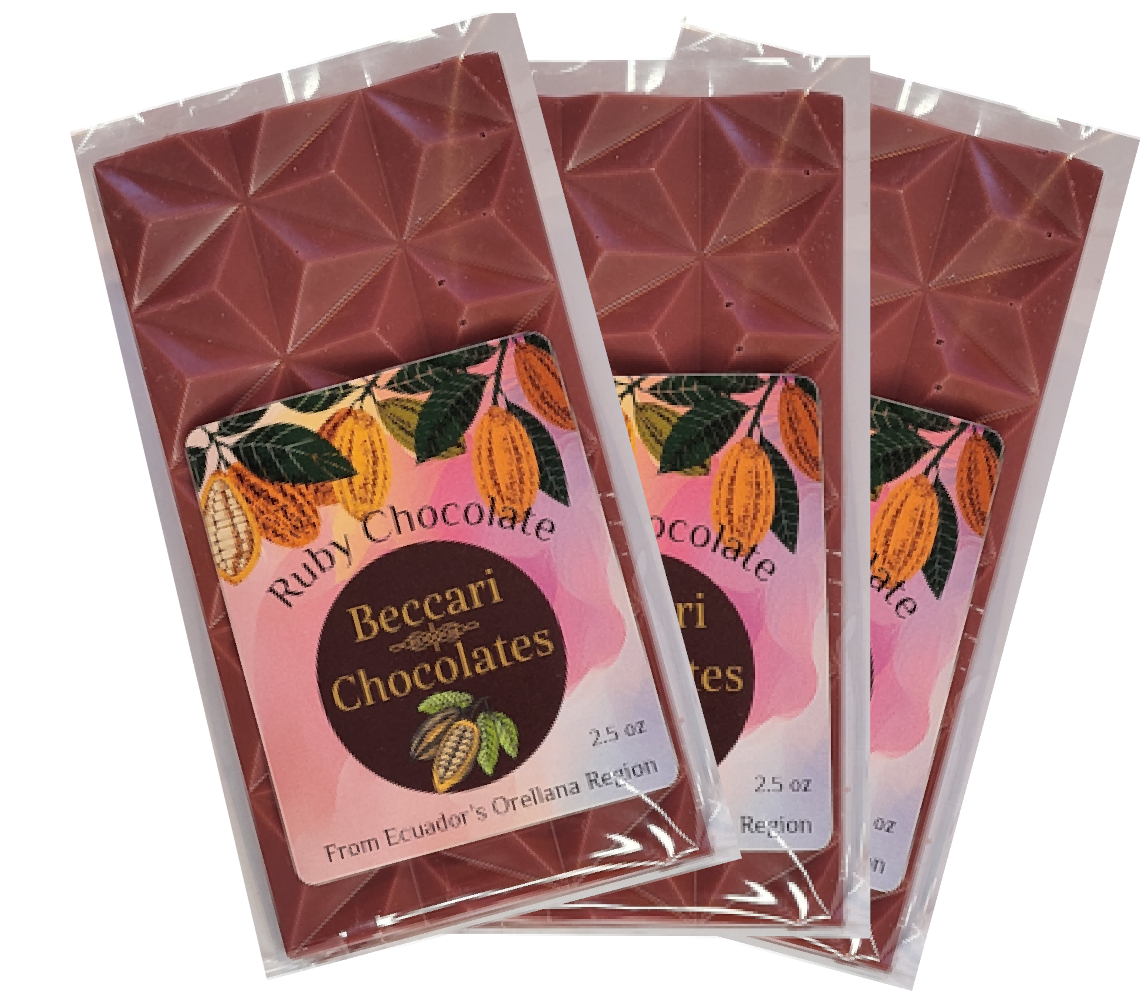 3 Ruby Chocolate Bars