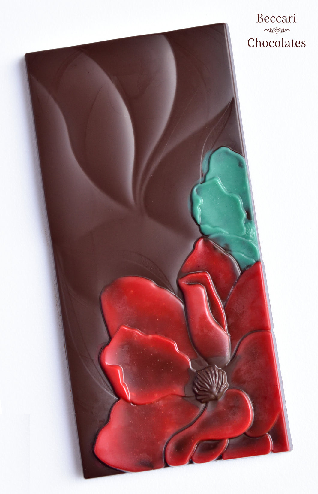 Blossom Bar, made with Peruvian dark chocolate
